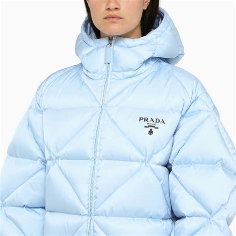 prada jacke blau braun|Prada jacket.